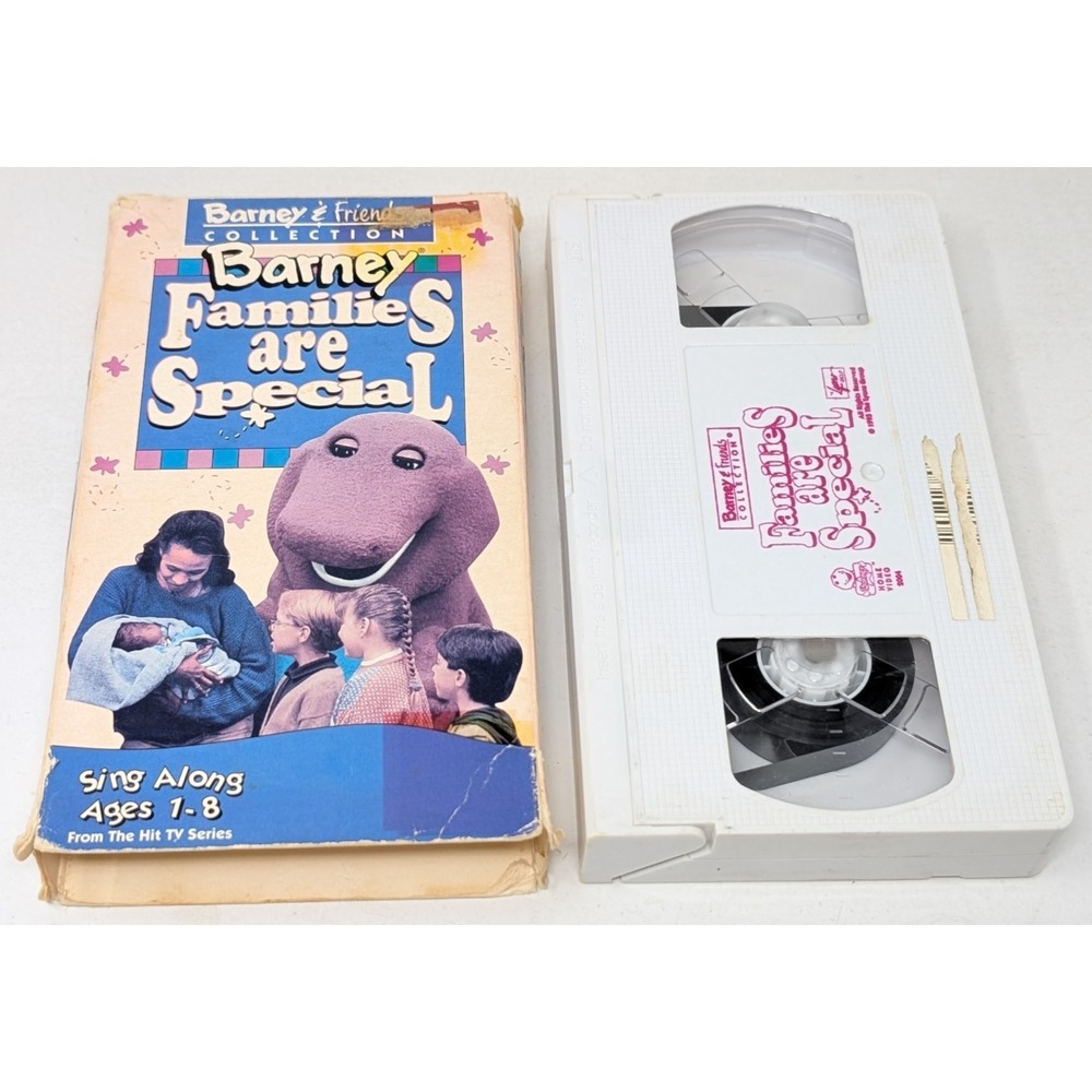Barney Families‎ are Special VHS 1995 Childrens TV Show Sing Along VTG Sunfading